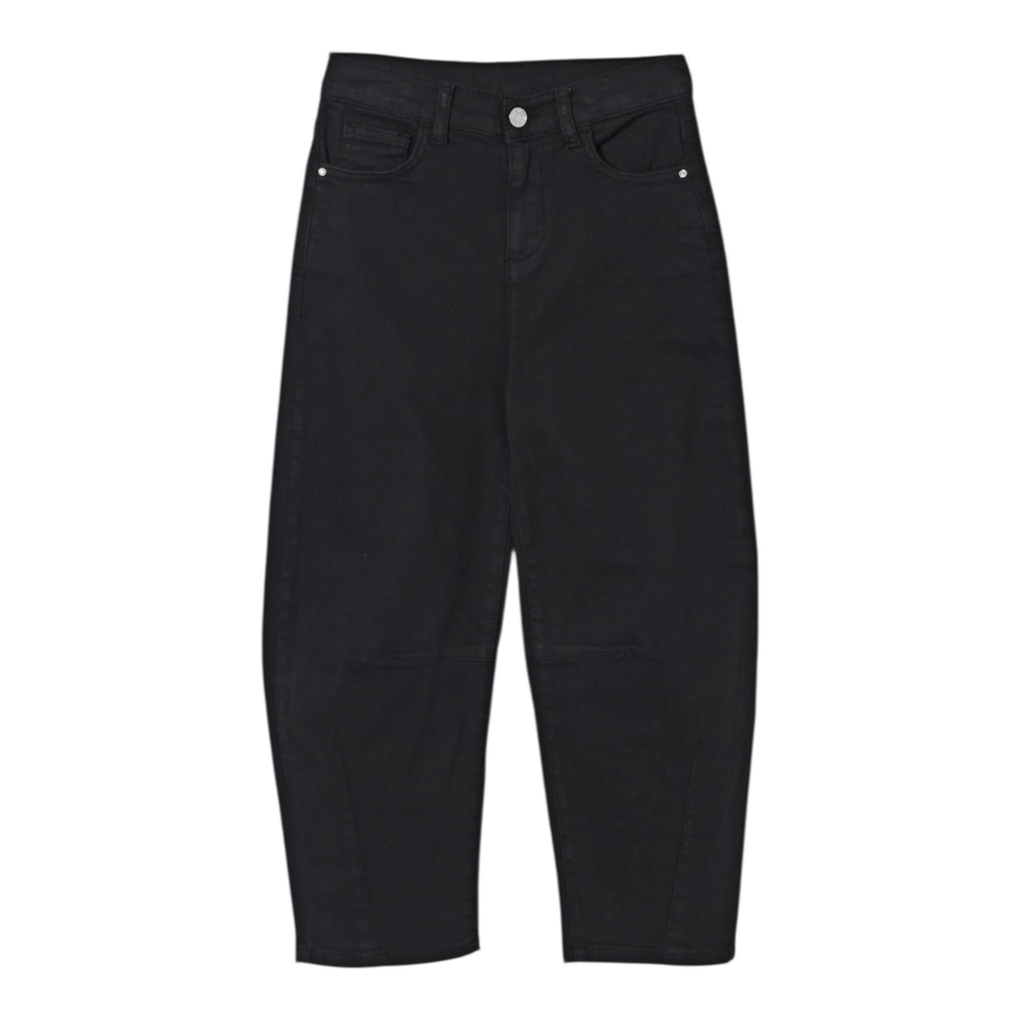 Liu Jo Pantalone tinta unita con Girovita Regolabile Nero per Bambina GF5143 NERO LIU JO 