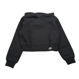 Liu Jo Felpa tinta unita con Cappuccio Nero per Bambina GF5147 NERO LIU JO 
