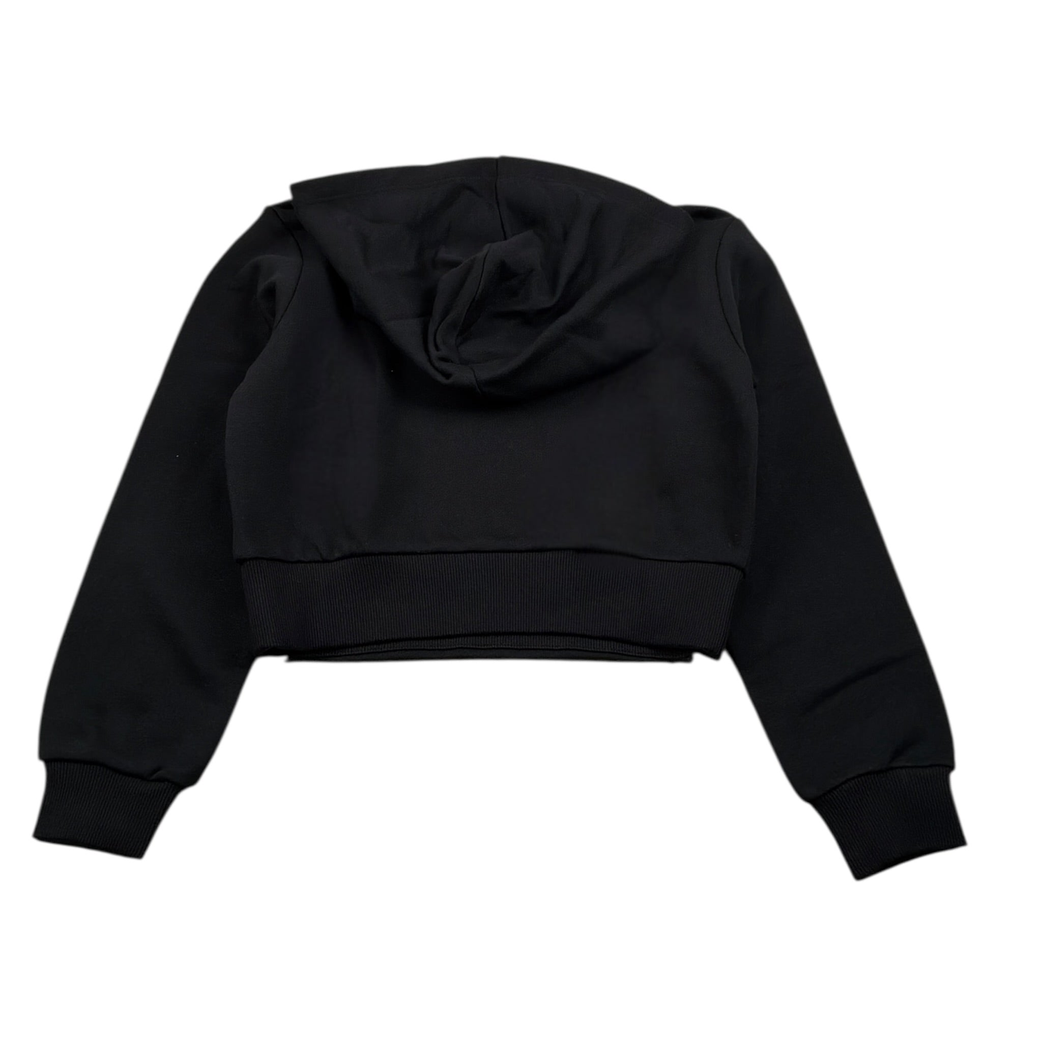 Liu Jo Felpa tinta unita con Cappuccio Nero per Bambina GF5147 NERO LIU JO 