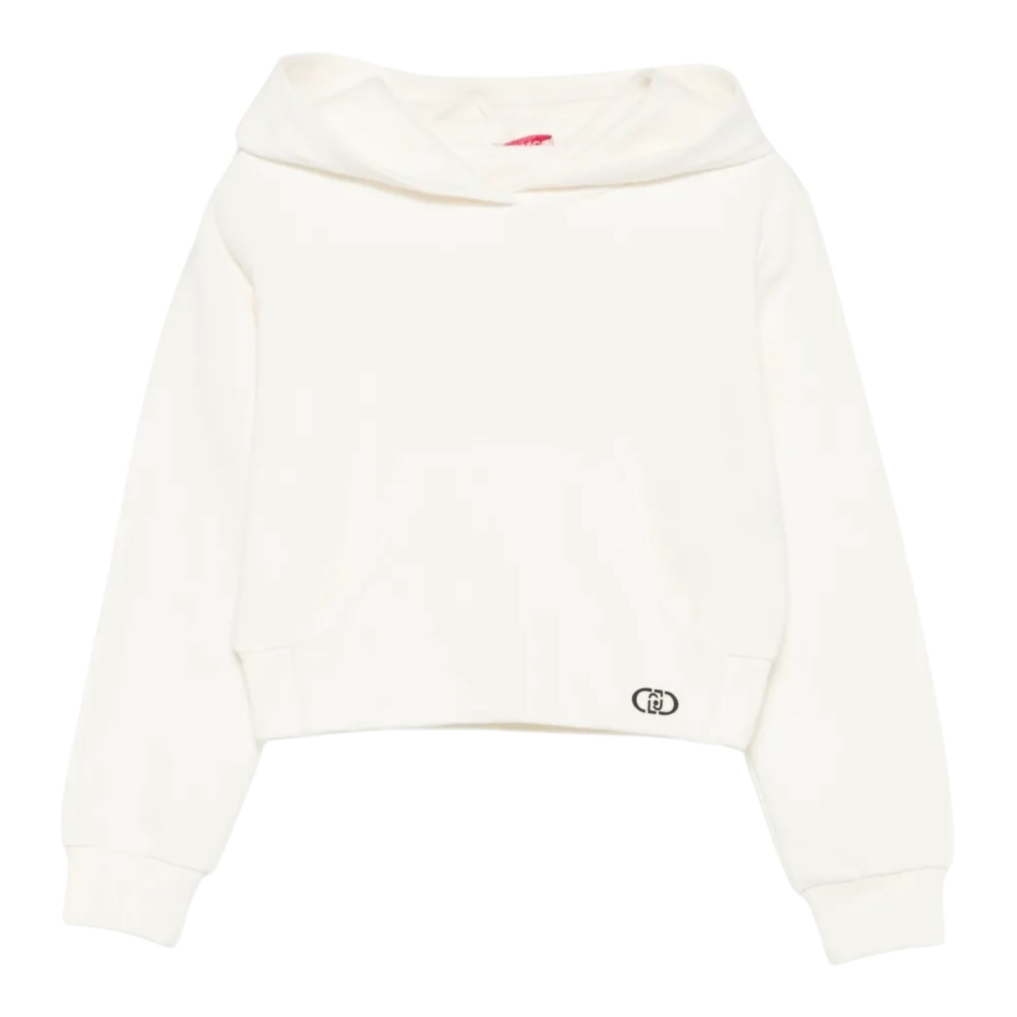 Liu Jo Felpa tinta unita con Cappuccio Panna per Bambina GF5147 PANNA LIU JO 