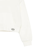 Liu Jo Felpa tinta unita con Cappuccio Panna per Bambina GF5147 PANNA LIU JO 