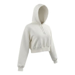 Liu Jo Felpa tinta unita con Cappuccio Panna per Bambina GF5149 PANNA LIU JO 