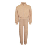 Liu Jo Completo 2 Pezzi Feloa-Pantalone tinta unita Cammello per Bambina GF5195 CAMMELLO LIU JO 