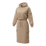 Liu Jo Completo 2 Pezzi Felpa-Gonna tinta unita Beige per Bambina GF5196X BEIGE LIU JO 