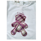 Liu Jo Shirt Girocollo tinta unita con Stampa Panna per Neonata HF3080 PANNA LIU JO 