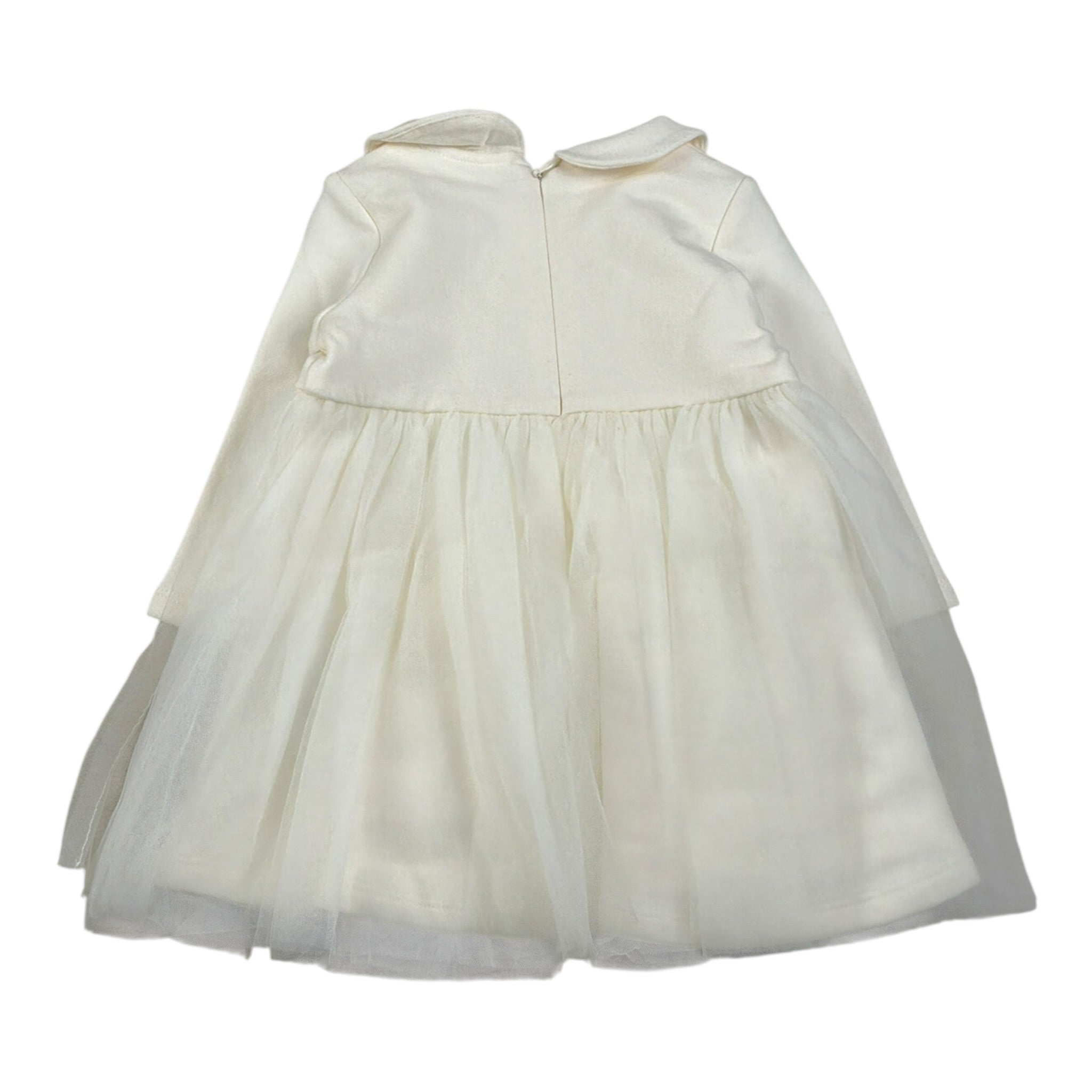 Liu Jo Abito tinta unita con Tulle Panna per Neonata HF4020 PANNA LIU JO 