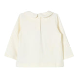 Liu Jo Shirt tinta unita con Stampa E Colletto Panna per Neonata HF4041J0088 PANNA LIU JO 