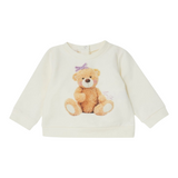 Liu Jo Felpa tinta unita con Stampa Panna per Neonata HF4044 PANNA LIU JO 