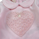 Liu Jo Completo 2 Pezzi Maglia-Ghettina In Ciniglia Rosa per Neonata HF5002X ROSA LIU JO 