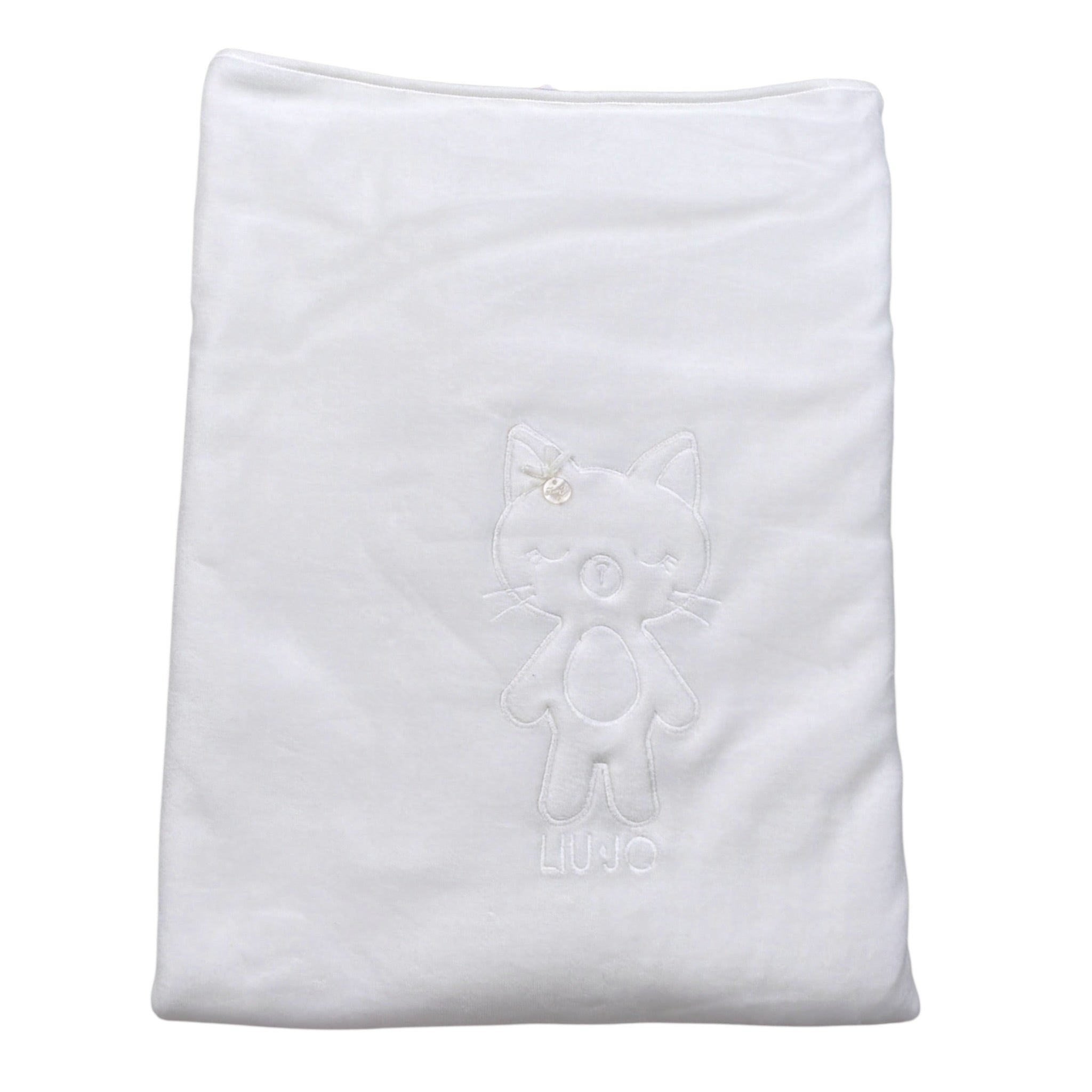 Liu Jo Coperta tinta unita con Stampa Bianco per Neonata HF5003 BIANCO LIU JO 