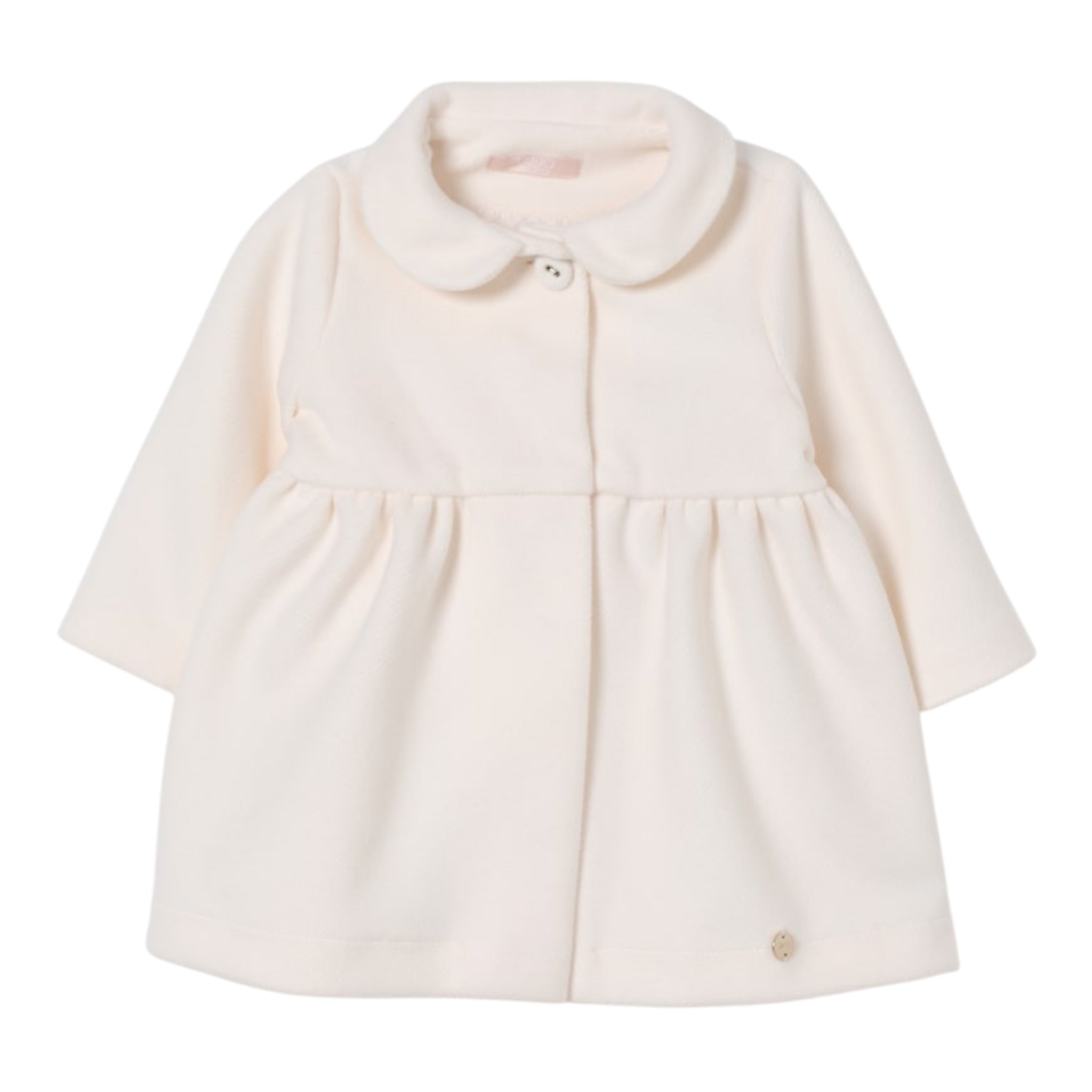 Liu Jo Cappotto tinta unita con Logo Panna per Neonata HF5015 PANNA LIU JO 