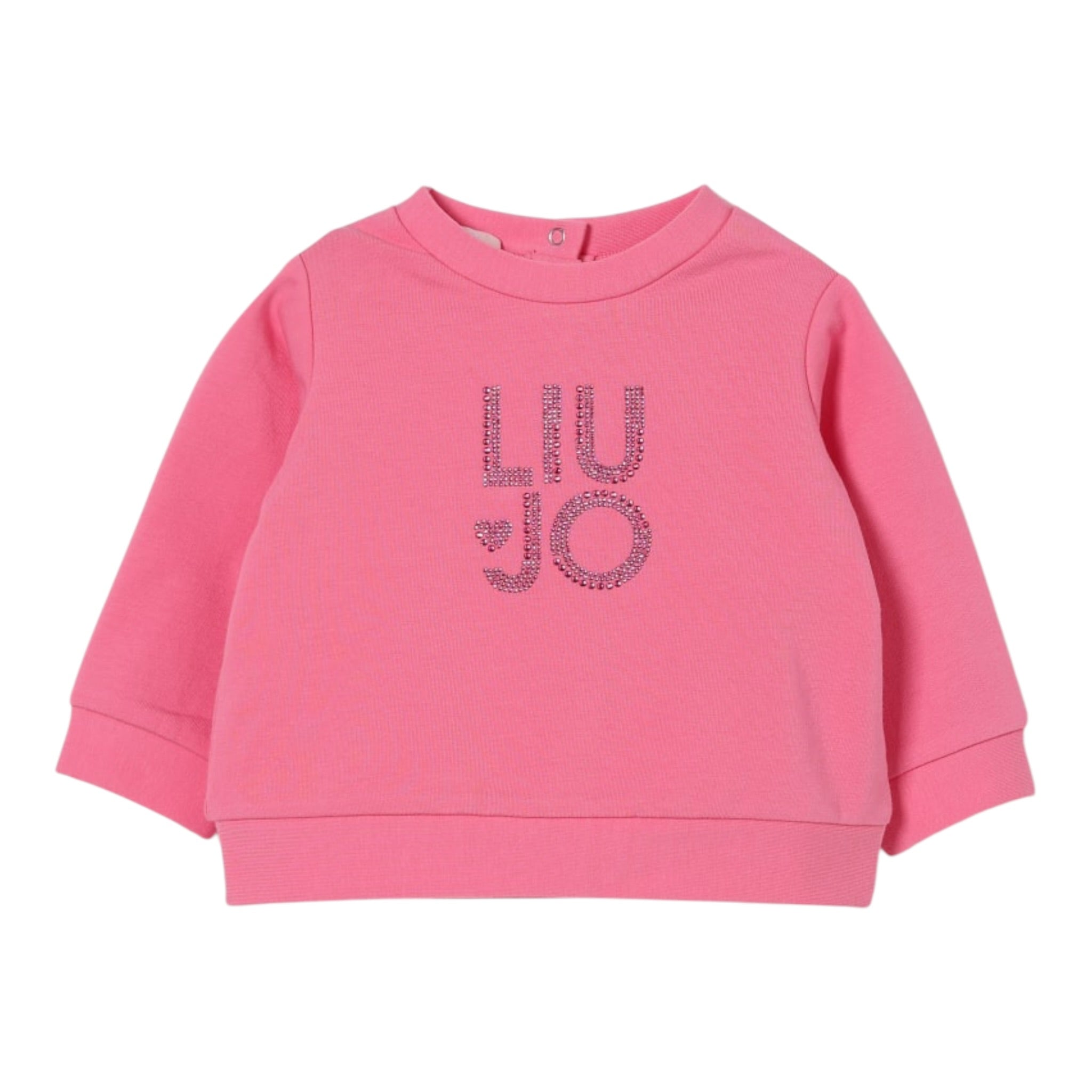 Liu Jo Felpa Chiusa Girocollo tinta unita Rosa per Neonata HF5018XXX ROSA LIU JO 
