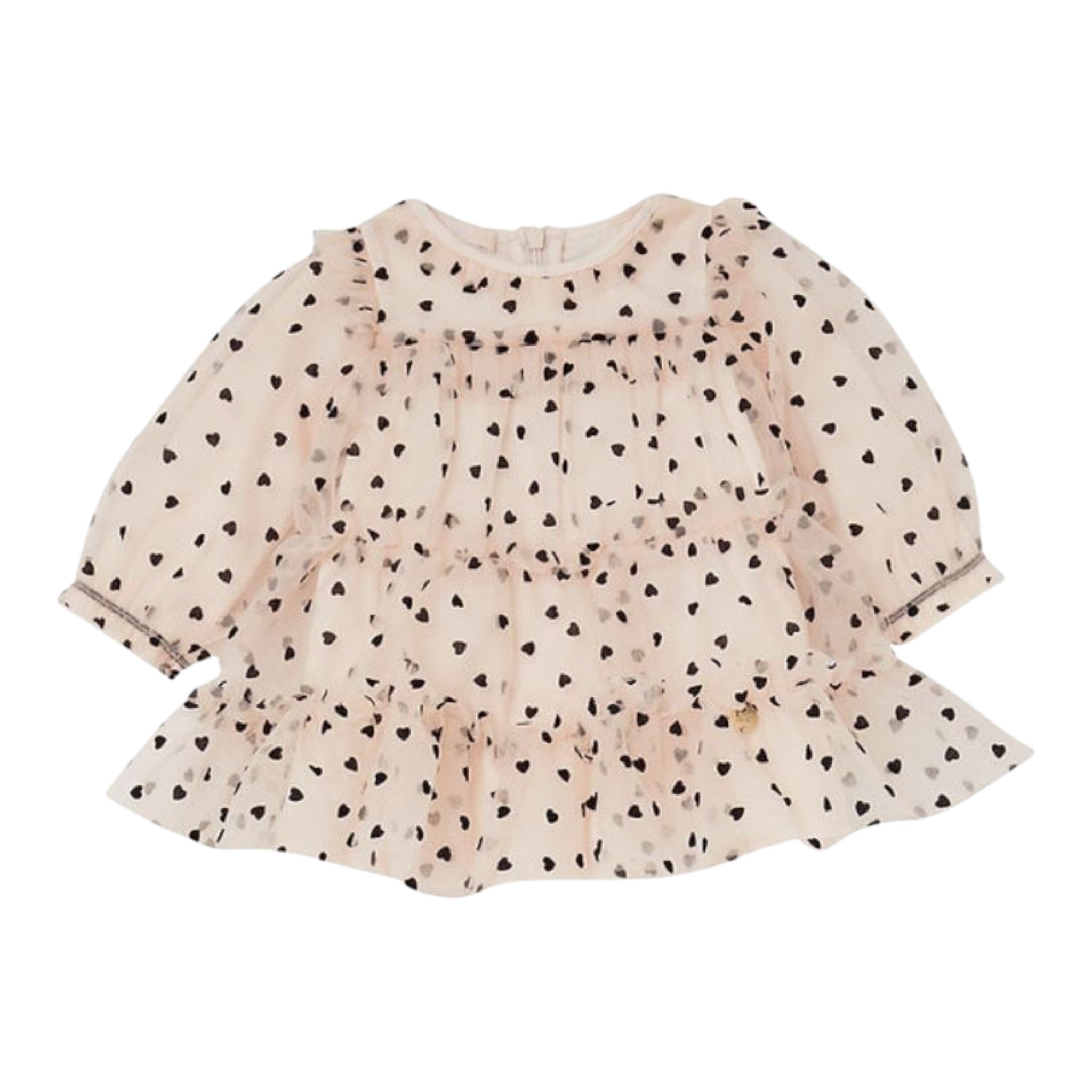 Liu Jo Abito tinta unita con Pois Rosa per Neonata HF5028 ROSA LIU JO 