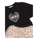Liu Jo Completo 2 Pezzi Shirt-Gonna Nero per Bambina HF5029J NERO LIU JO 