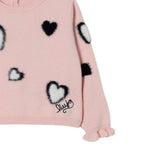 Liu Jo Maglia Girocollo tinta unita con Ricami Rosa per Neonata HF5045X ROSA LIU JO 