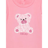 Liu Jo Felpa tinta unita con Stampa Rosa per Neonata HF5049X ROSA LIU JO 