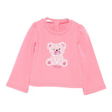Liu Jo Felpa tinta unita con Stampa Rosa per Neonata HF5049X ROSA LIU JO 