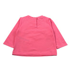 Liu Jo Shirt Girocollo tinta unita con Stampa Rosa per Neonata HF5052X ROSA LIU JO 