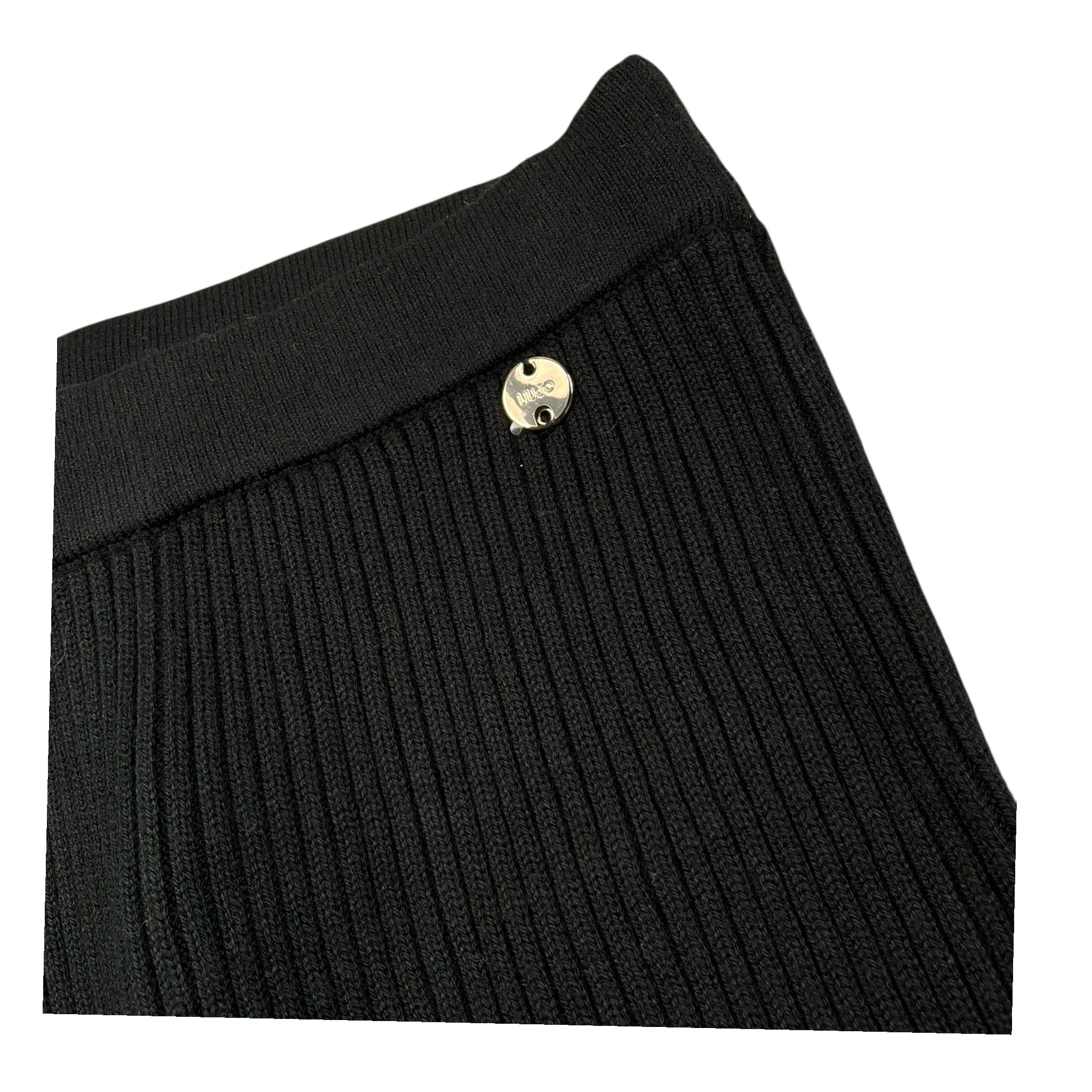 Liu Jo Pantalone tinta unita con Elastico In Vita Nero per Neonata HF5057 NERO LIU JO 