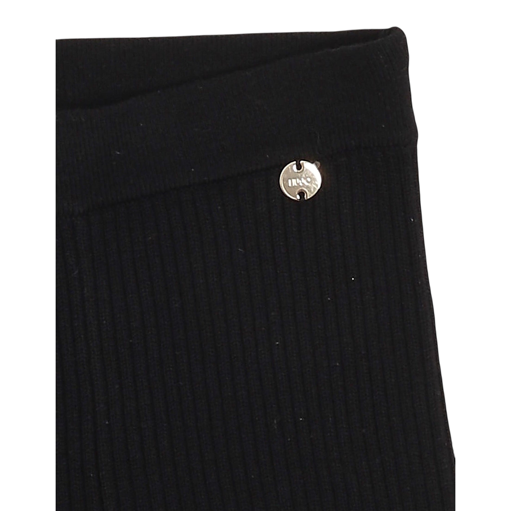 Liu Jo Pantalone tinta unita con Elastico In Vita Nero per Neonata HF5057X NERO LIU JO 