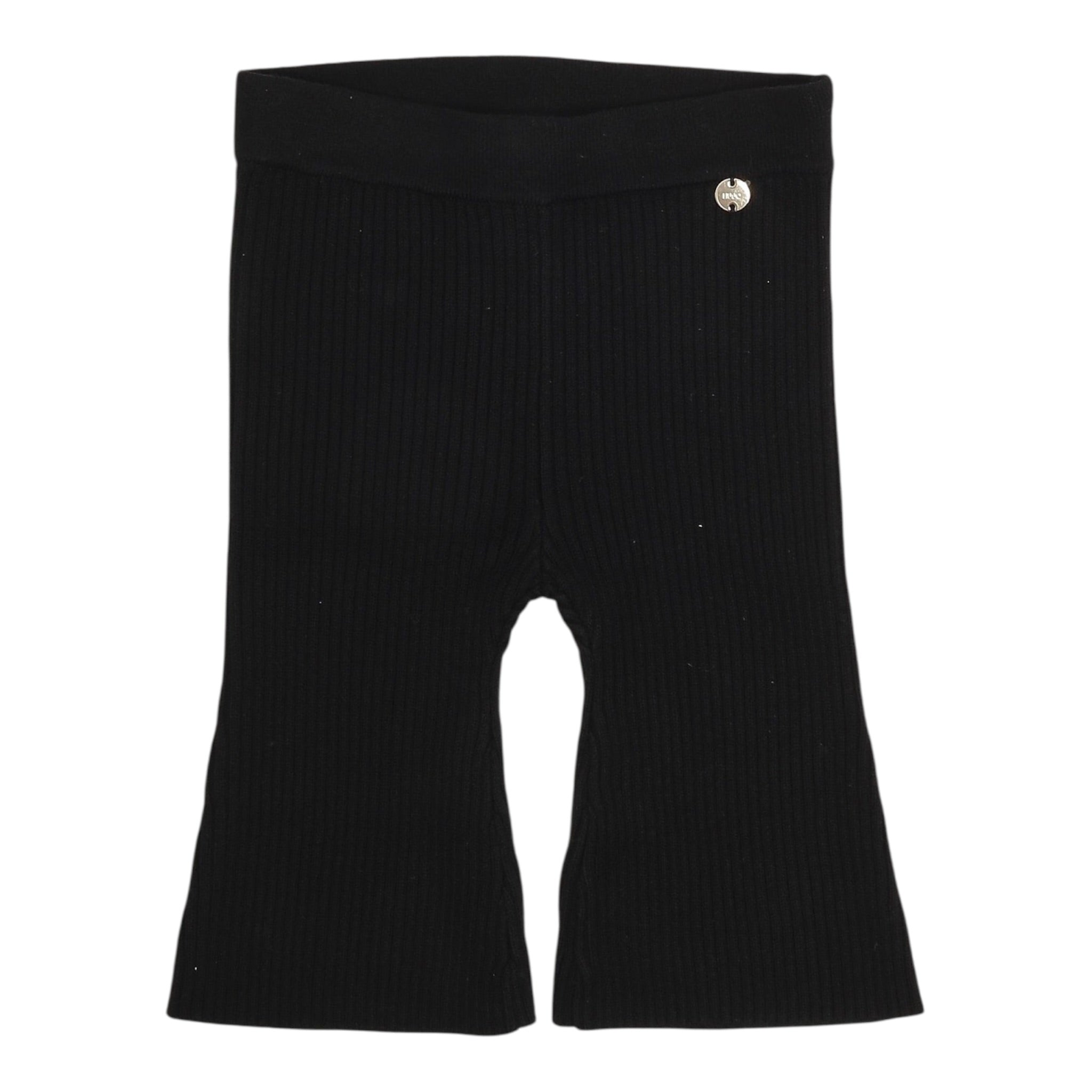 Liu Jo Pantalone tinta unita con Elastico In Vita Nero per Neonata HF5057X NERO LIU JO 