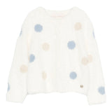 Liu Jo Cardigan tinta unita con Ricami Panna per Bambina HF5070 PANNA LIU JO 