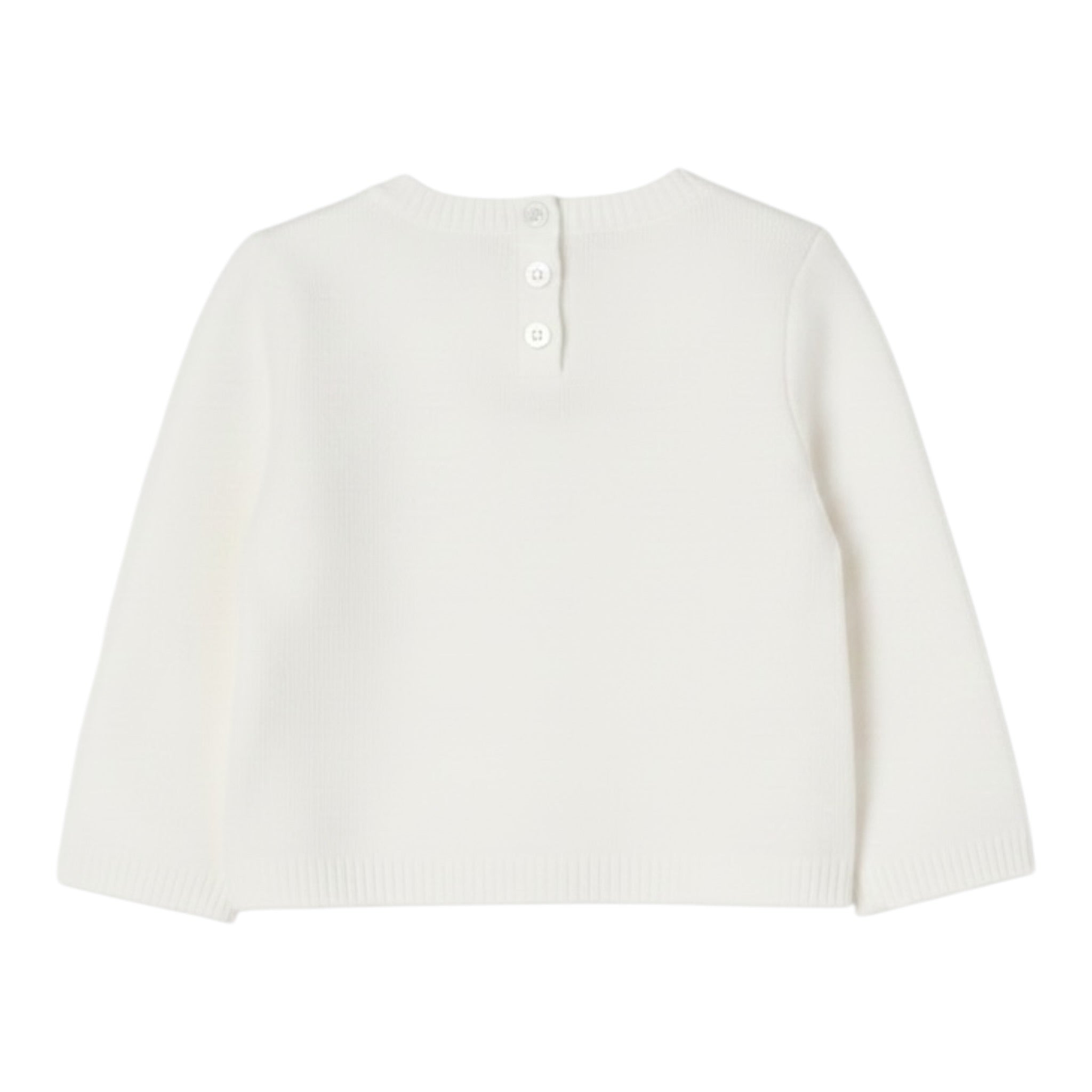 Liu Jo Maglia Girocollo tinta unita con Ricamo Logo Panna per Neonata HF5072X PANNA LIU JO 