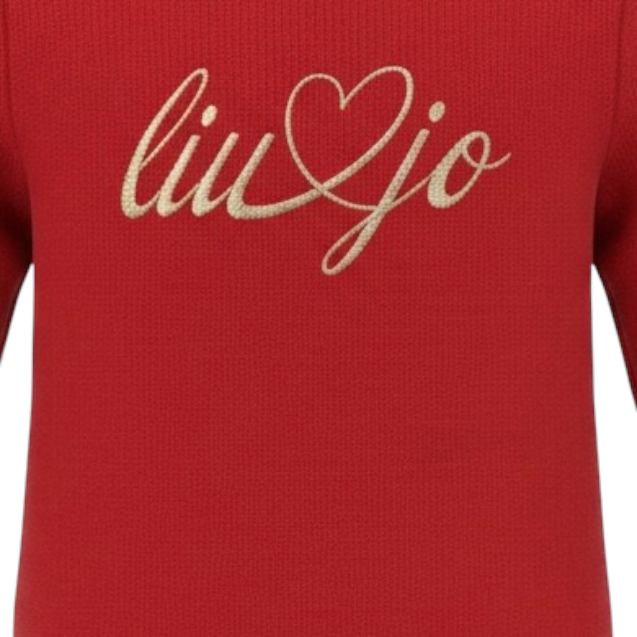Liu Jo Maglia Girocollo tinta unita con Ricamo Logo Bordeaux per Neonata HF5072XX BORDEAUX LIU JO 