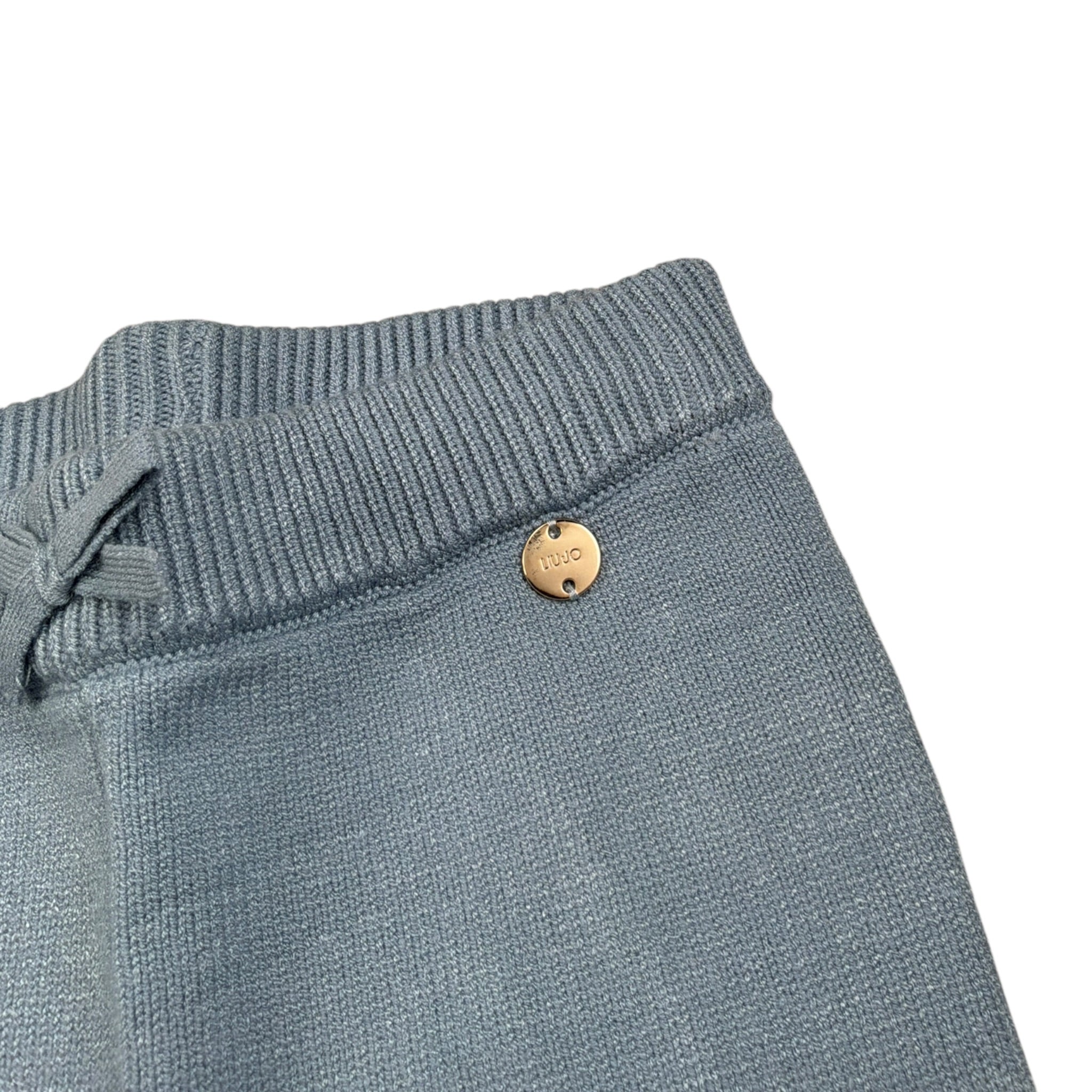 Liu Jo Pantalone tinta unita con Elastico In Vita Azzurro per Neonata HF5073XX AZZURRO LIU JO 