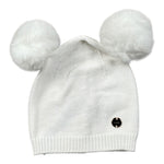 Liu Jo Cappello tinta unita con Pon Pon Bianco per Neonata HF5074 BIANCO LIU JO 