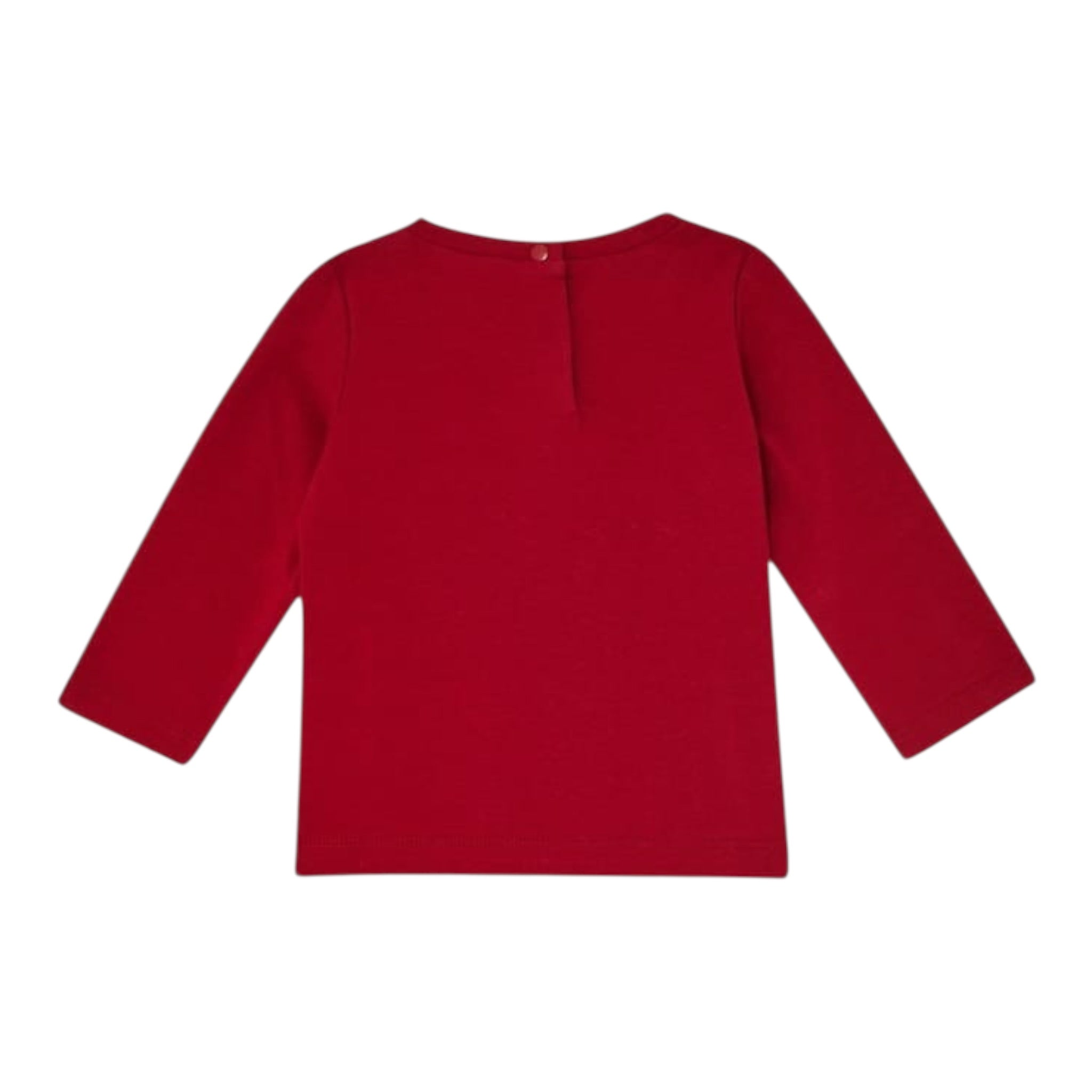 Liu Jo Shirt Girocollo tinta unita con Stampa Rosso per Neonata HF5078 ROSSO LIU JO 