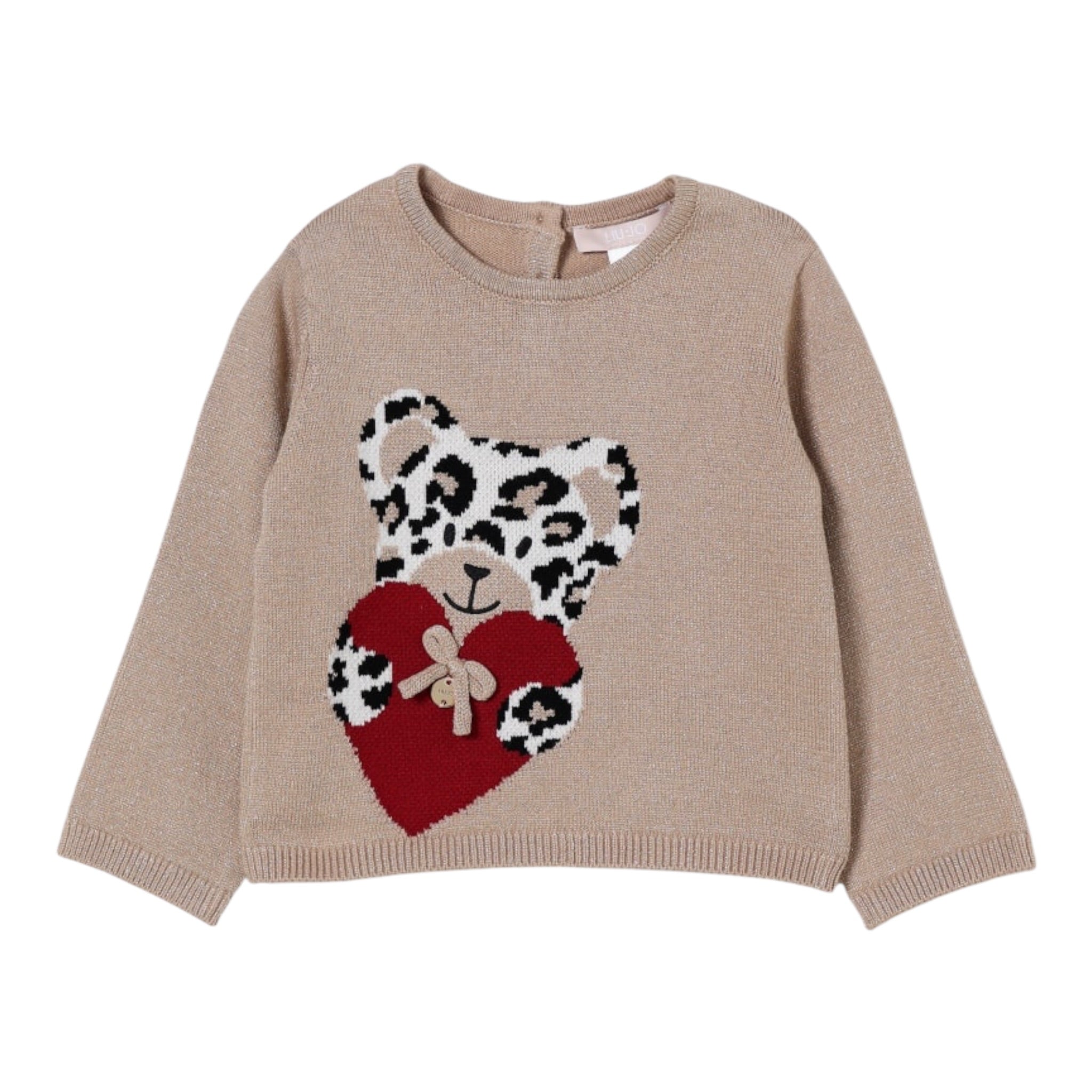 Liu Jo Maglia tinta unita con Stampa Oro per Neonata HF5080X ORO LIU JO 