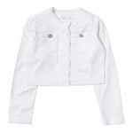 Liu Jo Giubbino In Denim tinta unita Bianco per Neonata KA3106 BIANCO LIU JO 