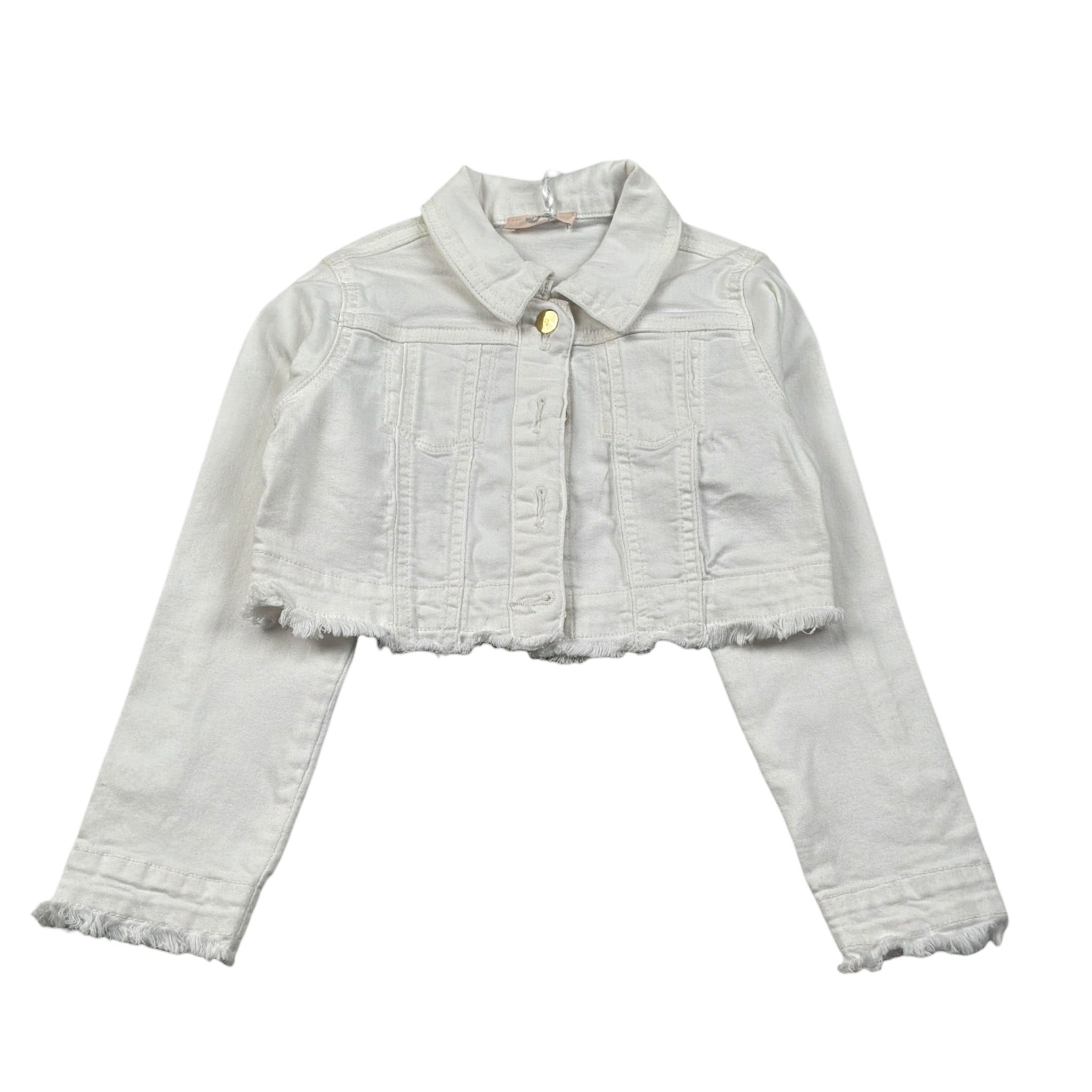 Liu Jo Giubbino In Denim tinta unita Bianco per Bambina KA4027 BIANCO LIU JO 