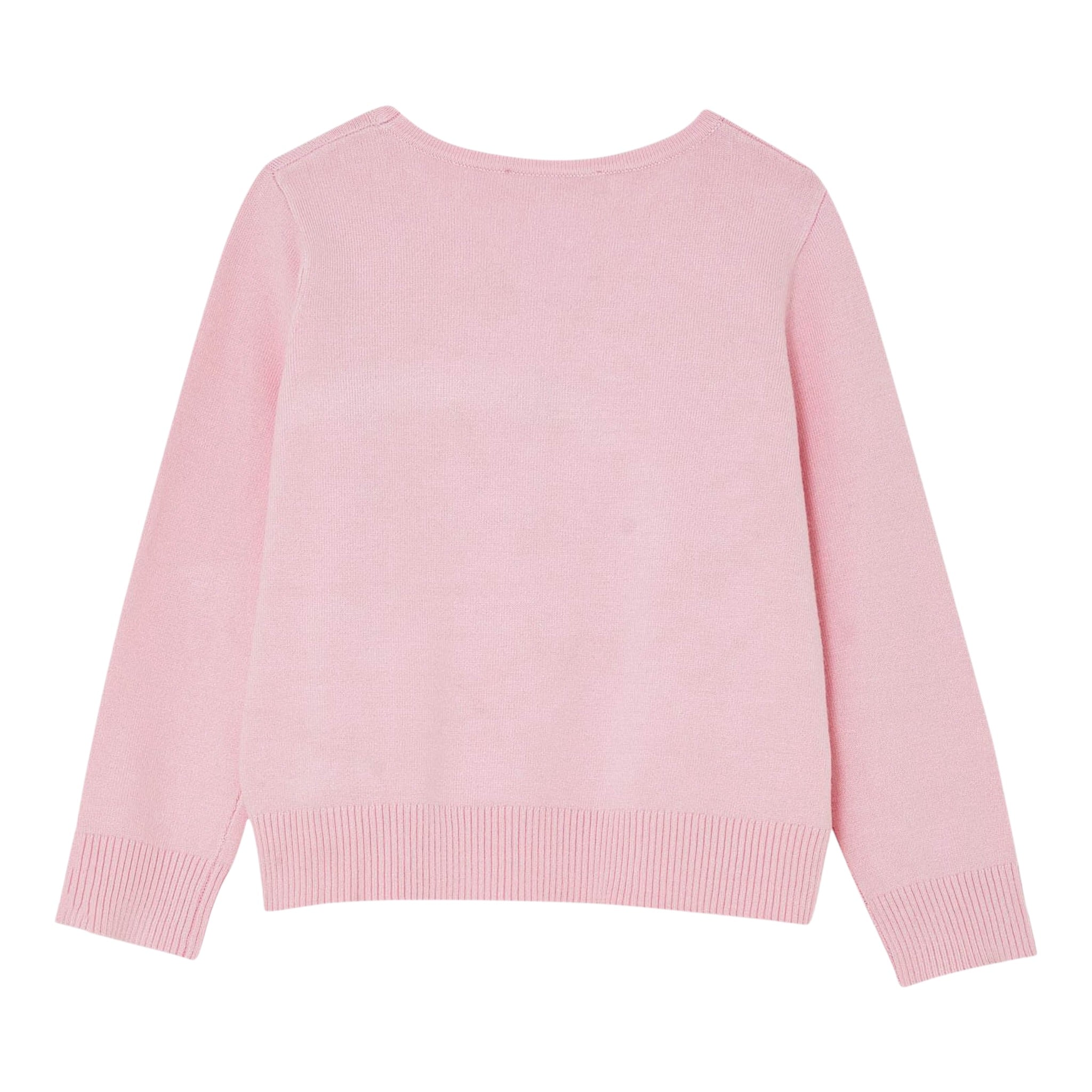 Liu Jo Maglia tinta unita con Ricamo Rosa per Neonata KA4035 ROSA LIU JO 