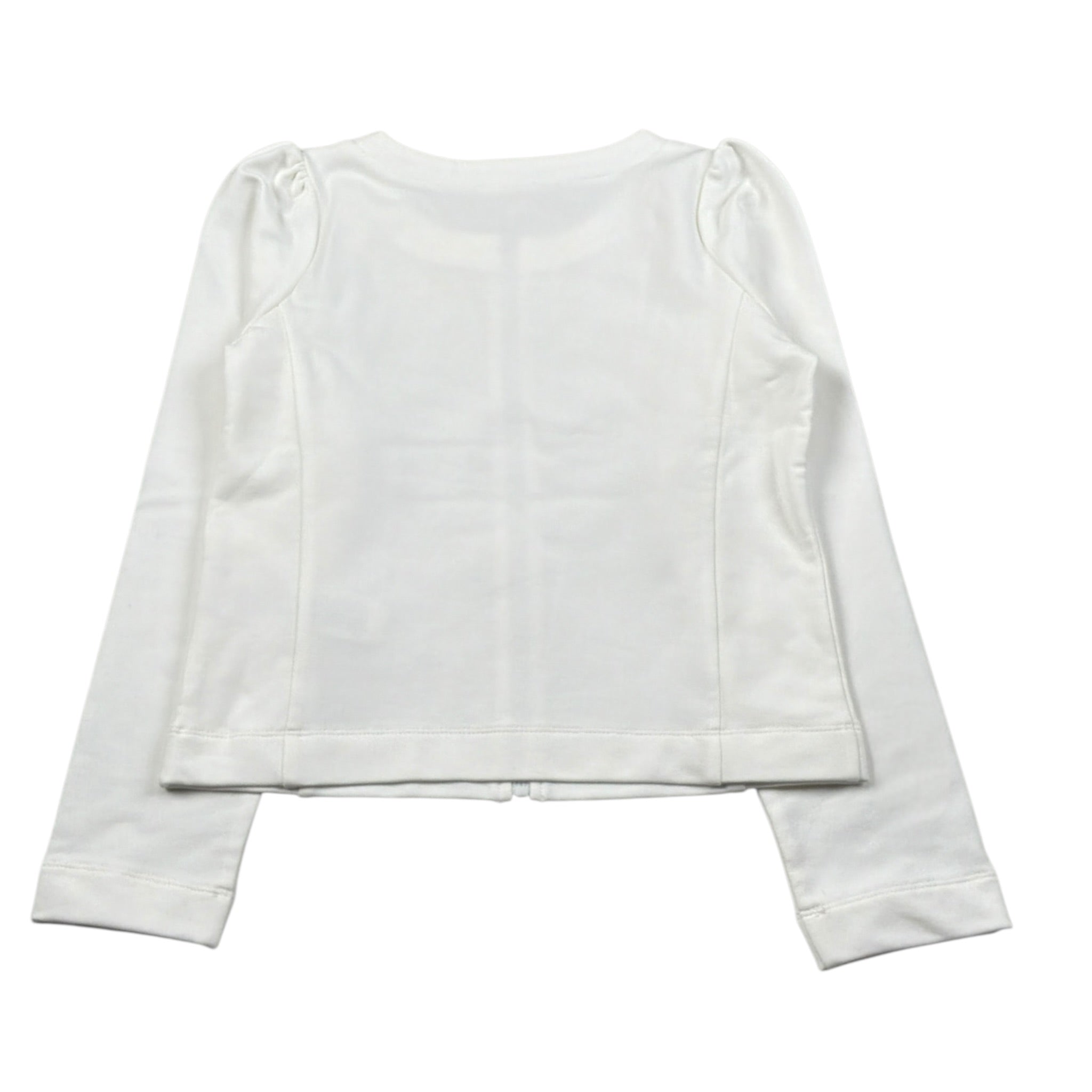 Liu Jo Felpa con Zip tinta unita con Applicazioni Panna per Bambina KA4088 PANNA LIU JO 