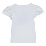 Liu Jo T-Shirt tinta unita con Brillantini Bianco per Bambina KA5041 BIANCO LIU JO 