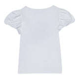 Liu Jo T-Shirt tinta unita con Brillantini Bianco per Bambina KA5041 BIANCO LIU JO 