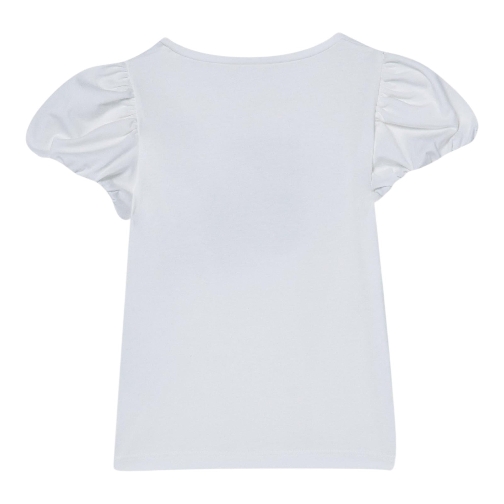 Liu Jo T-Shirt tinta unita con Brillantini Bianco per Bambina KA5041 BIANCO LIU JO 