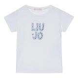 Liu Jo T-Shirt tinta unita con Stampa Bianco per Neonata KA5094 BIANCO LIU JO 