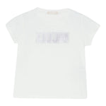Liu Jo T-Shirt tinta unita con Stampa Bianco per Bambina KA5095 BIANCO LIU JO 