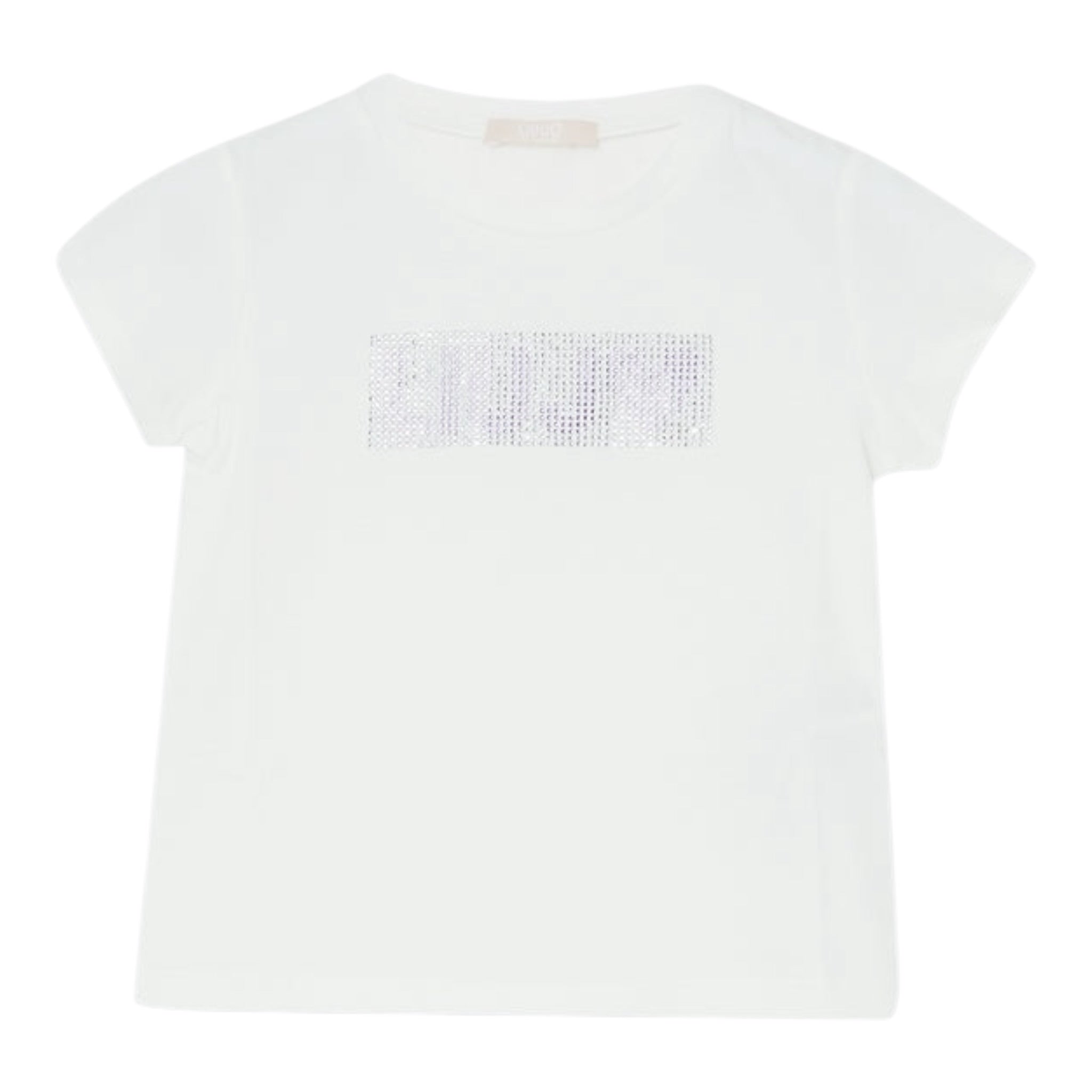 Liu Jo T-Shirt tinta unita con Stampa Bianco per Bambina KA5095 BIANCO LIU JO 