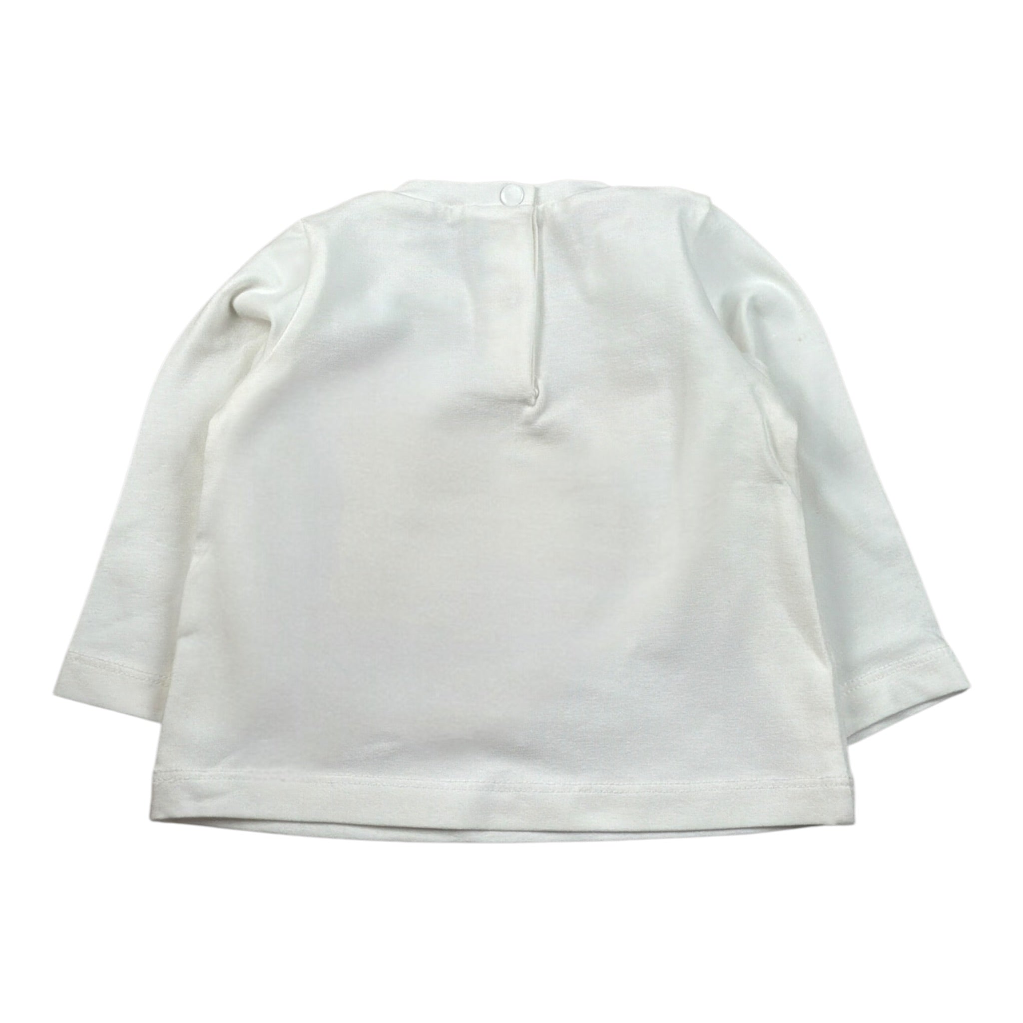 Liu Jo Shirt tinta unita con Stampa Bianco per Neonata KF2098 BIANCO LIU JO 