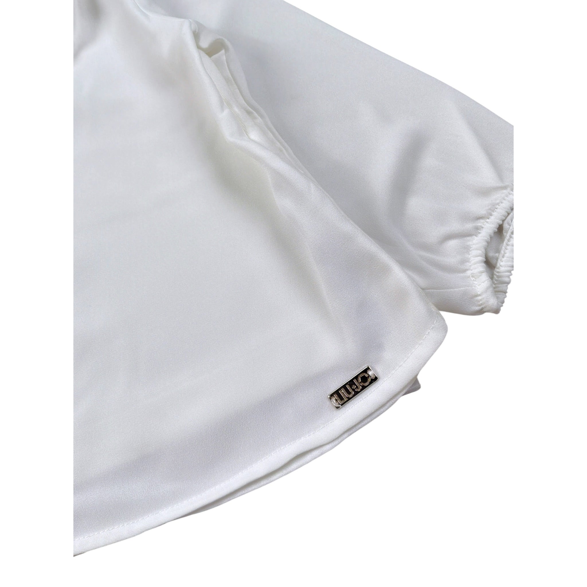 Liu Jo Camicia tinta unita con Colletto Bianco per Neonata KF2159 BIANCO LIU JO 