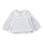 Liu Jo Camicia tinta unita con Colletto Bianco per Neonata KF2159 BIANCO LIU JO 