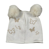 Liu Jo Cappello tinta unita con Ricami Panna per Neonata KF2207 PANNA LIU JO 