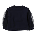 Liu Jo Felpa tinta unita con Maniche In Tulle Blu per Bambina KF3009 BLU LIU JO 