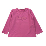 Liu Jo Shirt tinta unita con Stampa Rosa per Neonata KF3048 ROSA LIU JO 