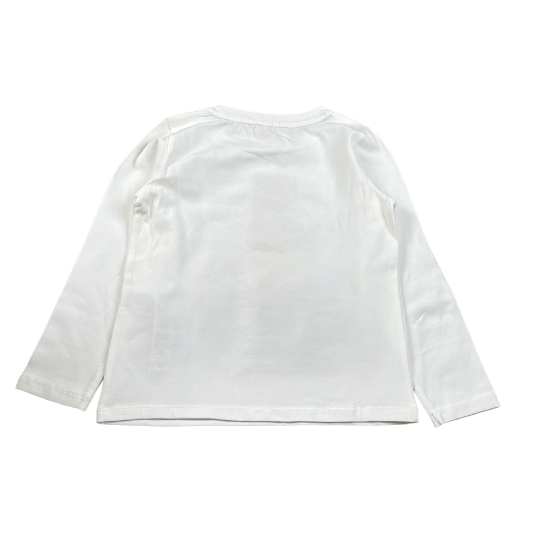 Liu Jo Shirt tinta unita con Stampa Bianco per Bambina KF3052 BIANCO LIU JO 