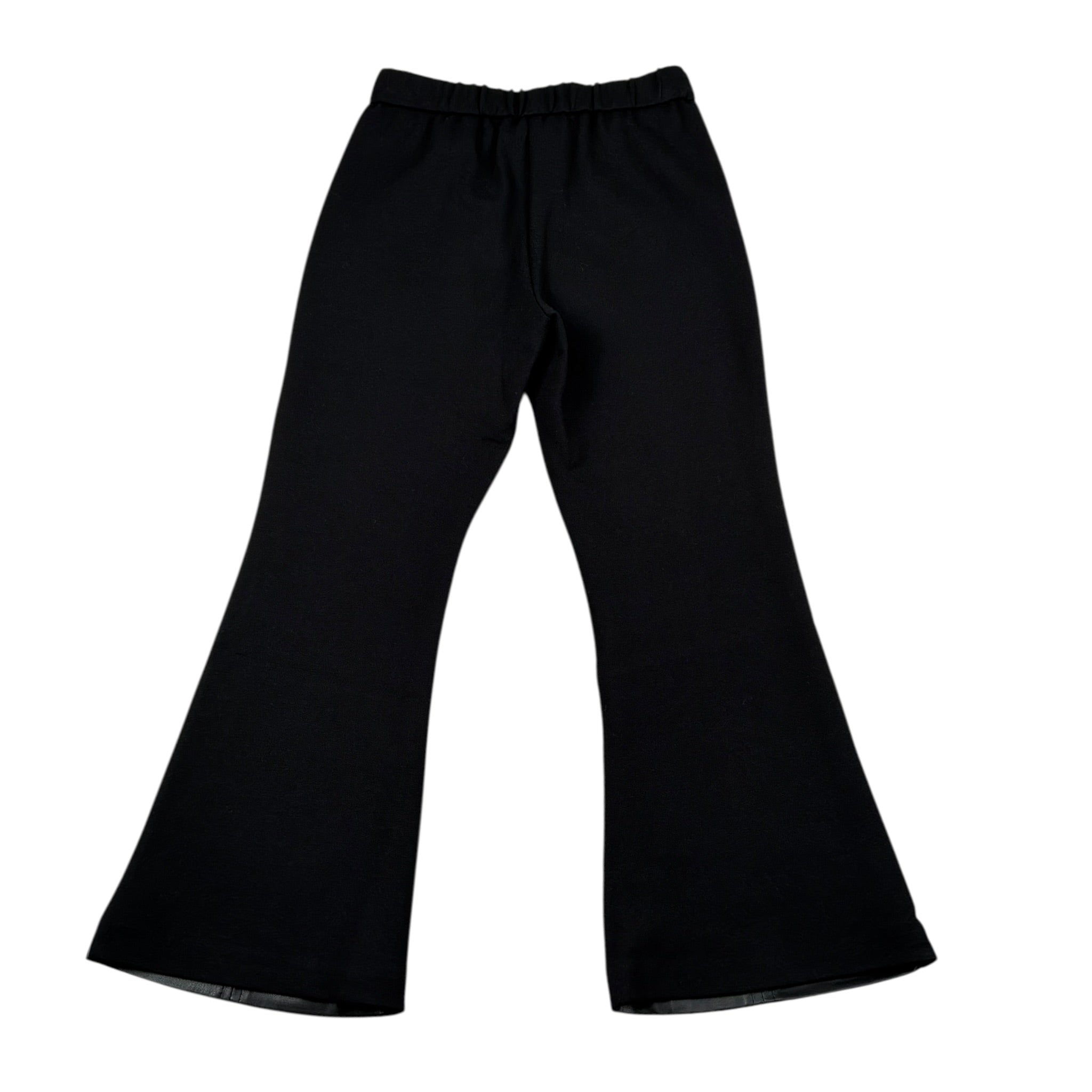 Liu Jo Pantalone tinta unita Modello Zampa Nero per Bambina KF4009 NERO LIU JO 